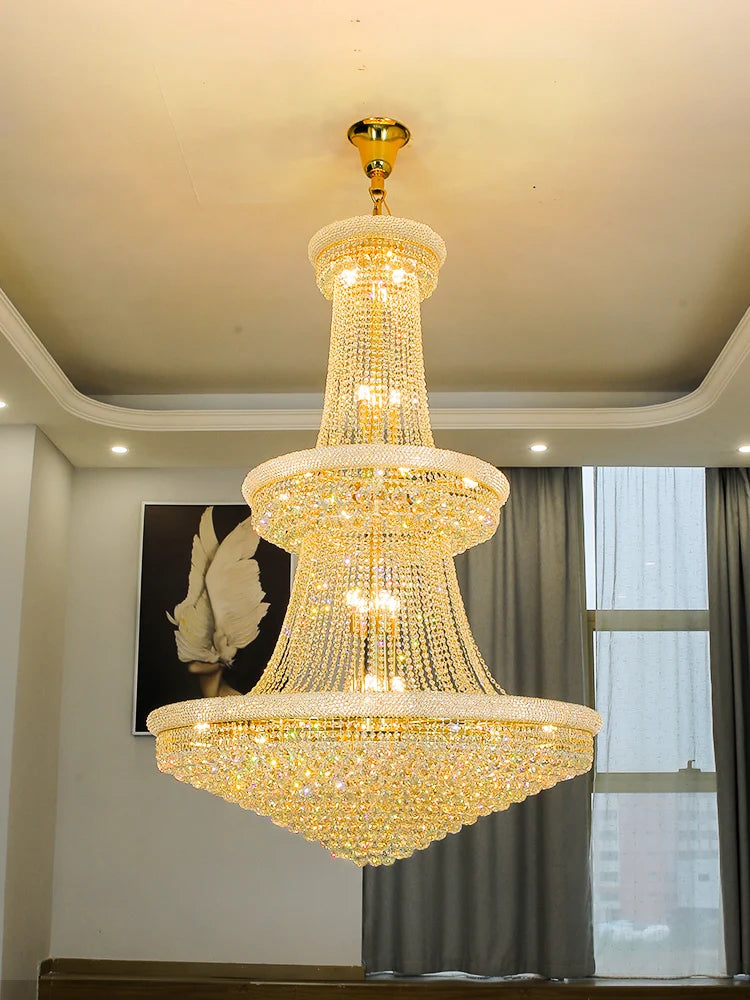 Luxury Living Room Or Staircase Crystal Chandelier