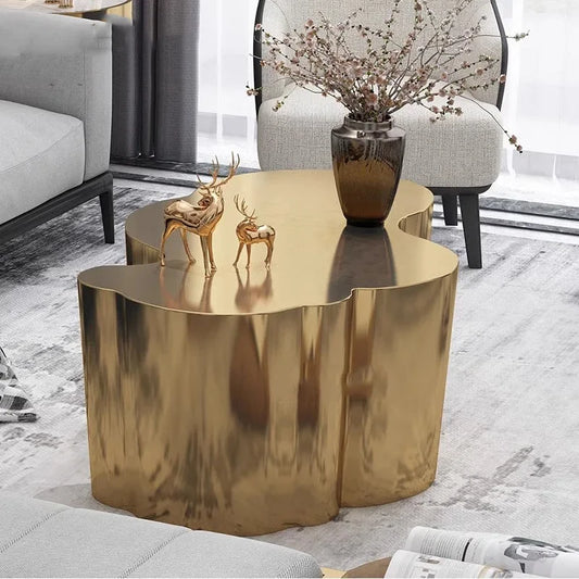 Art Piece Metal Luxury Coffee Tables Nordic De Salon Lounge Furniture
