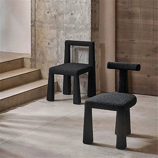 Wabi-Sabi Dining Chair Cashmere Designer Luxury Simple Chairs