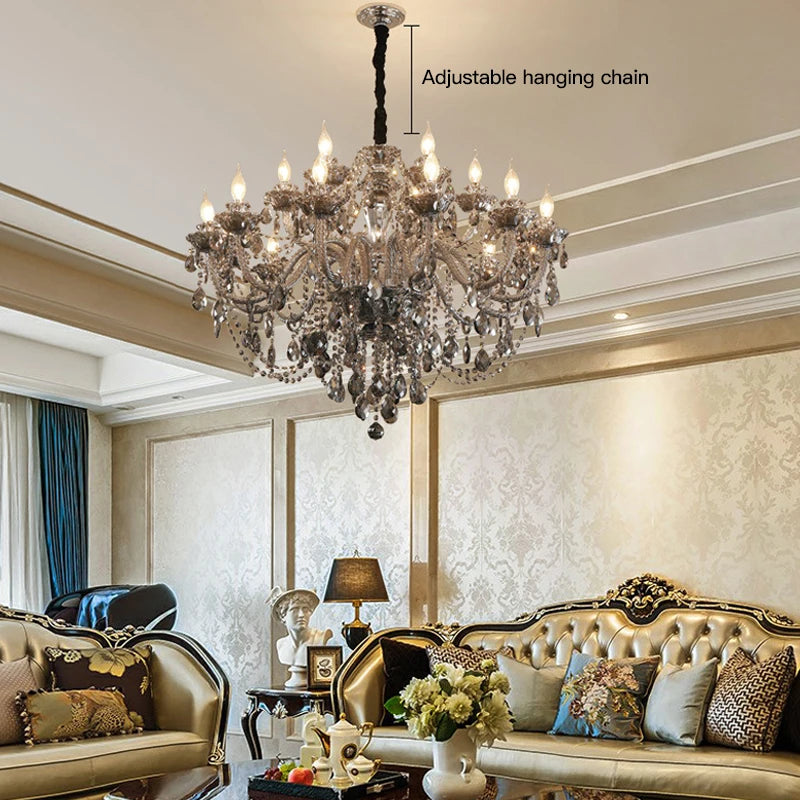 Stunning Luxurious Style Crystal Pendant Chandelier.