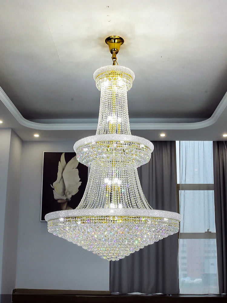 Luxury Living Room Or Staircase Crystal Chandelier