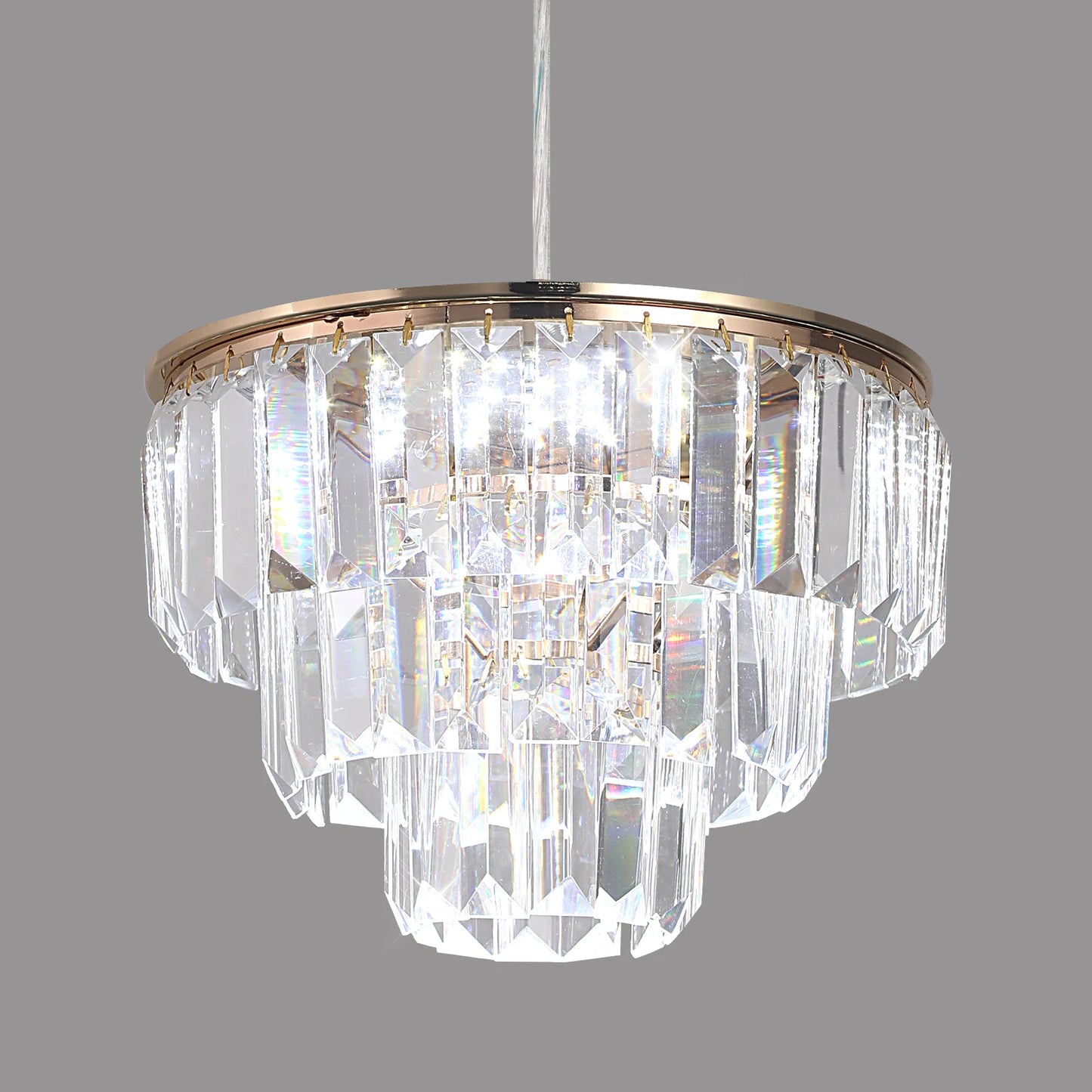 Modern Pendant Light Luxury Crystal Chandelier Glass Ceiling Lamp