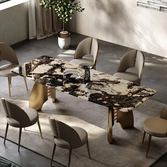Elegant Luxury Stone Dining Italian Tables.