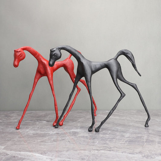 Art Decor Iron Casting Horse Sculpture Exquisite Handcraft..